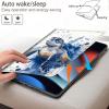 Bxgolkgd Tablet Case for iPad 10.2 Inch (9th/8th/7th Gen,2021/2020/2019),Shockproof Stand Cover with Heat Dissipation,Auto Wake/Sleep Function,Blue Watercolor Turtle view 4