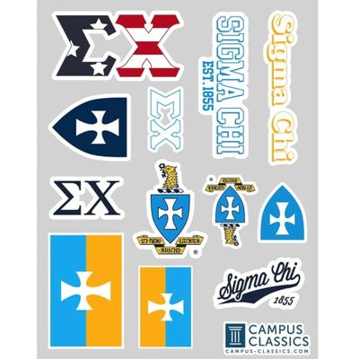 Sigma Chi Sticker Sheet