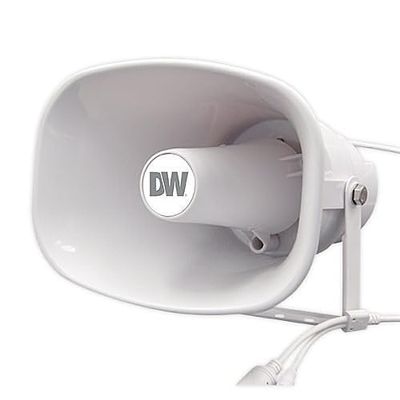 Digital Watchdog DW-SWSP15 Indoor/Outdoor 15W IP-Enabled Horn Speaker, White