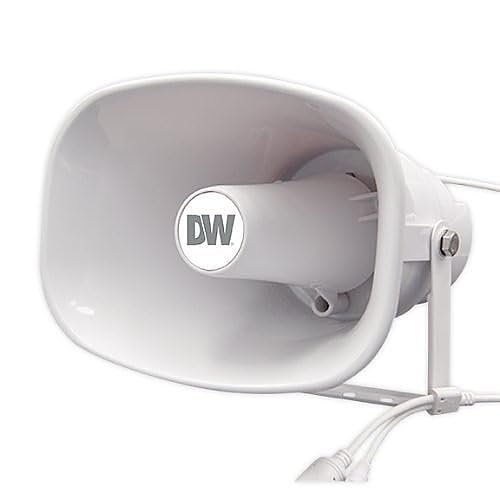 Digital Watchdog DW-SWSP15 Indoor/Outdoor 15W IP-Enabled Horn Speaker, White