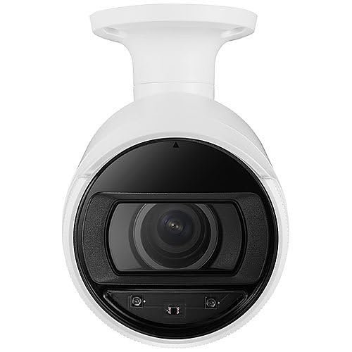 Hanwha A-Series 2MP WDR IR Bullet IP Camera, 3.3-10.3mm Motorized Varifocal Lens, White