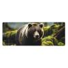 Brown Bear Pounce Mouse Pad 11.8x31.5 Inches, Non-Slip, Large Size Mouse Pad for Gamers and Office Use. view 1