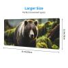 Brown Bear Pounce Mouse Pad 11.8x31.5 Inches, Non-Slip, Large Size Mouse Pad for Gamers and Office Use. view 3