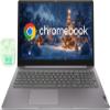 Lenovo 15.6" FHD IdeaPad Chromebook Laptop, 4GB RAM 320GB Storage (64GB eMMC+256GB SD Card), Dual-Core Intel Celeron, Chrome OS, Numeric Keypad, Camera Privacy Shutter, PLUSERA Earphones, Grey view 1