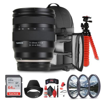 Tamron 11-20mm f/2.8 Di III-A RXD Lens for FUJIFILM X: Ultra-Wide, Constant f/2.8 Aperture, Auto Focus, Robust, fujifilm x Mount