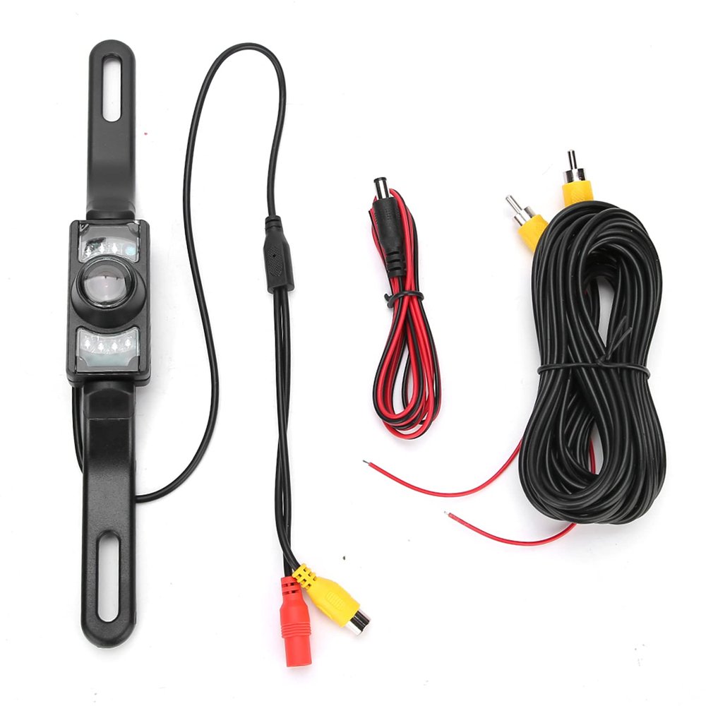 140 HD Infrared Night Vision Car Rear View Backup Camera Monitor for Long License Plate Frame Camera HD Night Vision Rear View Camera