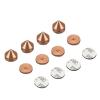 4PCS 4Sets Speaker Stand Feet Foot Pad Aluminium Alloy Metal Spikes Cone Floor Foot Nail M23*20 Wikene(Gold 4FEET 4pads) view 1