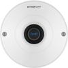 Hanwha Vision QNF-8010 Q-Series 6MP Fisheye Camera, 1.14mm Fixed Lens, White view 1