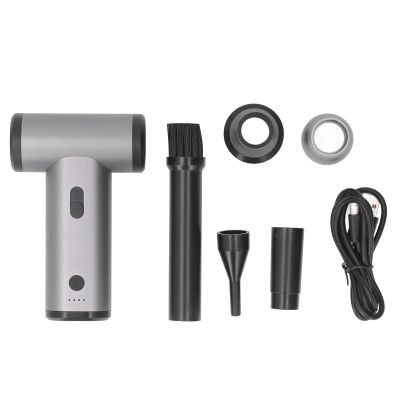 Handheld Cordless Air Vacuum Cleaner, Rechargeable Blower for Computer Keyboard, Pet House, Gray, 130, 000RPM Quick