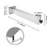 L Pole Mounting Kit Aluminum Alloy Rustproof Mounting Bracket for V2 Rectangular Dish, Standard Wall Mount view 2