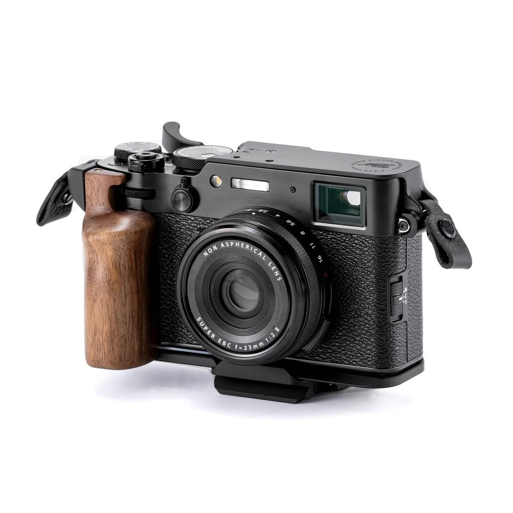 Tilta Vintage Camera Cage Compatible with Fujifilm X100VI  Black | Travel Kit | Thumb Grip | Strap Attachments | ARCA Ready | Lightweight & Durable TA-T70-B-B