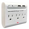 SCS Enterprises WF-113V6: 2K Resolution WiFi Camera Hidden in Power Outlet Extender Wall Charger, with P2P Remote Viewing, Recording and Notification (Manual Tilt View) (Night Vision) view 1
