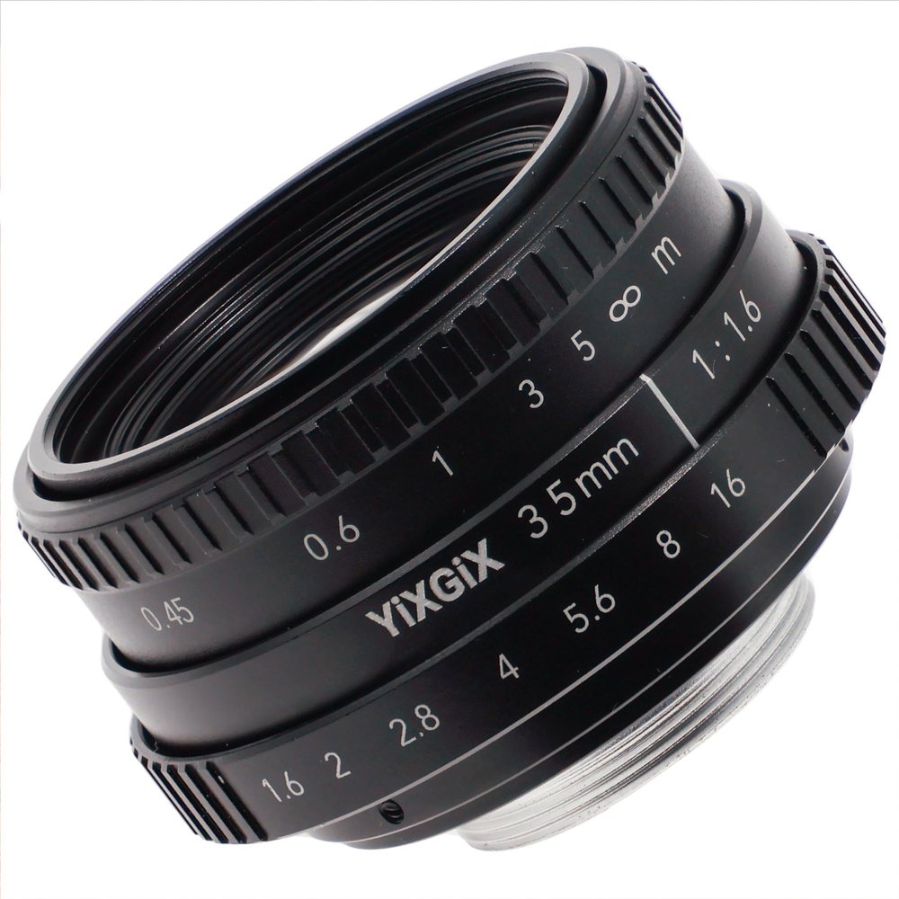 YiXGiX YiXGiX 35mm F1.6 Mirrorless Camera Lens  High Aperture, Sharp Focus, Versatile for Photography and Videography