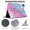 ACWDMKH for iPad Pro 13 Inch Case 2024 M4,PU Leather Slim Folio Adjustable Stand Smart Cute Cover with Auto Wake/Sleep Case for iPad Pro 13 Inch 2024,Pink Blue Glitter view 2