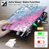 ACWDMKH for iPad Pro 13 Inch Case 2024 M4,PU Leather Slim Folio Adjustable Stand Smart Cute Cover with Auto Wake/Sleep Case for iPad Pro 13 Inch 2024,Pink Blue Glitter view 4
