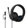Belkin SoundForm Inspire Wired Over-Ear Headset for Kids, Online Learning & Travel w/Built-in Boom Mic, 85dB Safe Volume Limit - USB-C & 3.5mm - Compatible w/iPhone, iPad, Galaxy & More - Black view 1