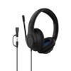 Belkin SoundForm Inspire Wired Over-Ear Headset for Kids, Online Learning & Travel w/Built-in Boom Mic, 85dB Safe Volume Limit - USB-C & 3.5mm - Compatible w/iPhone, iPad, Galaxy & More - Black view 3