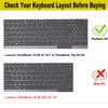 2 PCS Keyboard Cover for 2025-2023 Lenovo ThinkBook 16 G6 G7 G7+ G8 G9 & ThinkBook 16p G4 G5 G6 16" Laptop Keyboard Skin(Not fit ThinkBook 16 G4 G4+)-Black+Clear view 2