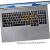 2 PCS Keyboard Cover for 2025-2023 Lenovo ThinkBook 16 G6 G7 G7+ G8 G9 & ThinkBook 16p G4 G5 G6 16" Laptop Keyboard Skin(Not fit ThinkBook 16 G4 G4+)-Black+Clear view 3