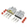 1 Set 3 Pin Waterprof Connector Automotive Electrical Sealed p/Lug Auto Fan Cable Socket DJ7031YA-6.3-11/21(Male Female Set) view 1