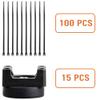 15Pcs(+100 zip ties) 2026 Upgraded Magnetic Cable Clips Zip Tie Mount Base, Cable Ties Holder, Multipurpose Wire Cable Holder for Magnetic Cable Management, Electrical Organization Supplies (BLACK15) view 4