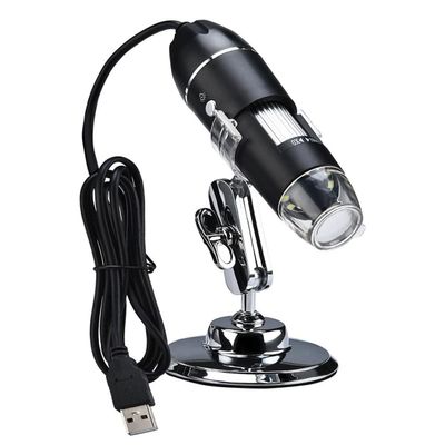 Lab Microscope Accessories 1600X HD Electronic Digital Microscope Camera Adjustable LED Repair Magnifing Portable Handheld USB Magnifier