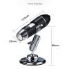 Lab Microscope Accessories 1600X HD Electronic Digital Microscope Camera Adjustable LED Repair Magnifing Portable Handheld USB Magnifier view 2