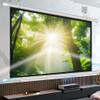 16:9 HD Portable Projector Screen, Manual Pull Down Projector Movie Screen, for Home Theater Cinema Office Game(40in(88x50cm)) view 2