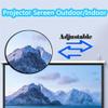 16:9 HD Portable Projector Screen, Manual Pull Down Projector Movie Screen, for Home Theater Cinema Office Game(40in(88x50cm)) view 3