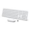 Philips Wireless Keyboard and Mouse Combo,2.4G 2 in 1 Receiver Cordless Full Size Keyboard and Mice,Ultra Slim and Quiet Keyboard & Ergonomic Mice for Windows XP/7/8/10,Mac OS X10.4 or Higher-White view 1