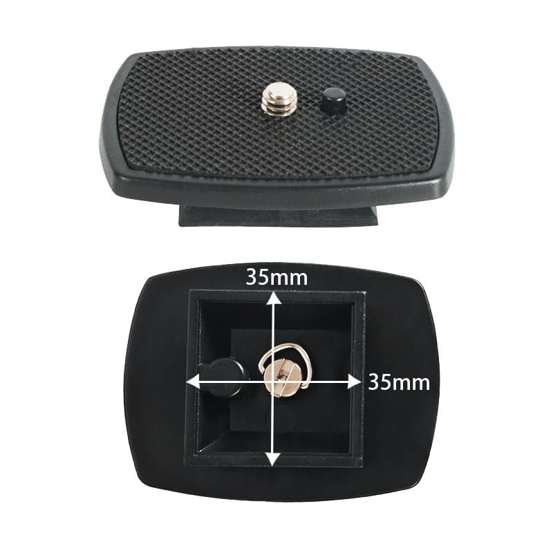 2-Pack Universal Quick Release Plate Set for Velbon Tripods, Compatible with CX-444, CX-888, CX-460, DF-50 - Durable, Easy-to-Use Quick Release System for Efficient Photography (35 * 35mm)