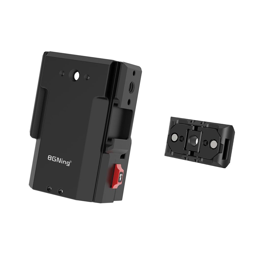 BGNing Aluminum Camera Cage Magnetic Quick Release Cold Boot Holder Two Card Slider Multifunctional Accessory Compatible with pocket3/4