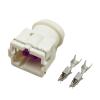 1 Set 2 Pin Car Wire Connector Female Fuse p/Lug Automotive Wiring Terminal Socket Fit Compatible Car DJ7024A/B/C/D-3.5-21(DJ7024E-3.5-21) view 1