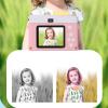 Zopsc Digital Camera, 1080P 48MP 2.0 Inch TFT HD Dual Camera CCD Card Camera with MP3 Playback Filter Game, Anti Shake 8X Digital Zoom Camera for Travel, 800mAh. (Pink) view 4