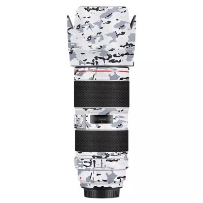 Skin Lens Camera Skin Wrap Vinly Protecticve Sticker Photography Accessories for Canon EF 70-200mm F2.8L is III 70-200 2.8(Snow Camouflage)