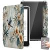 Case for 7 Inch Kindle Paperwhite 12th Gen 2024 and Kindle Colorsoft Signature Edition 2024 Cover,Auto Sleep Wake,DIY Clear Back Cover,Hand Strap Feature - Retro Flowers and Birds view 1