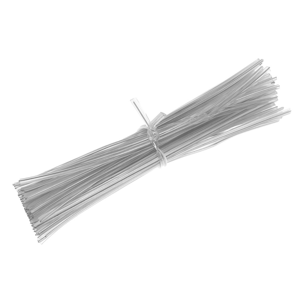 100 Piece Cable Ties, Metallic Twist Cable Cord Wire Ties, White Cable Twist Ties, Reusable Plastic Wire Twist Ties, Reusable Fastening, Plastic Twist Ties, Plant Ties Cable Ties
