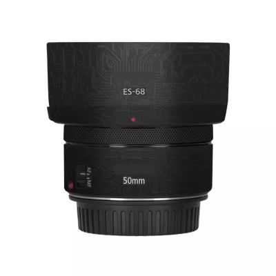 Camera Lens Sticker for Canon EF 50mm F 1.8 STM Coat Wraps Film Protector Vinyl Decal Skin for 50 1.8 (Circuit Black)