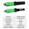Duogalia-10 Pack SC APC Single Mode Fiber Optic Cable Quick Connector Fast Connection Adapter for 2.0 * 3.0mm Fiber Drop Cable(V Groove) view 2
