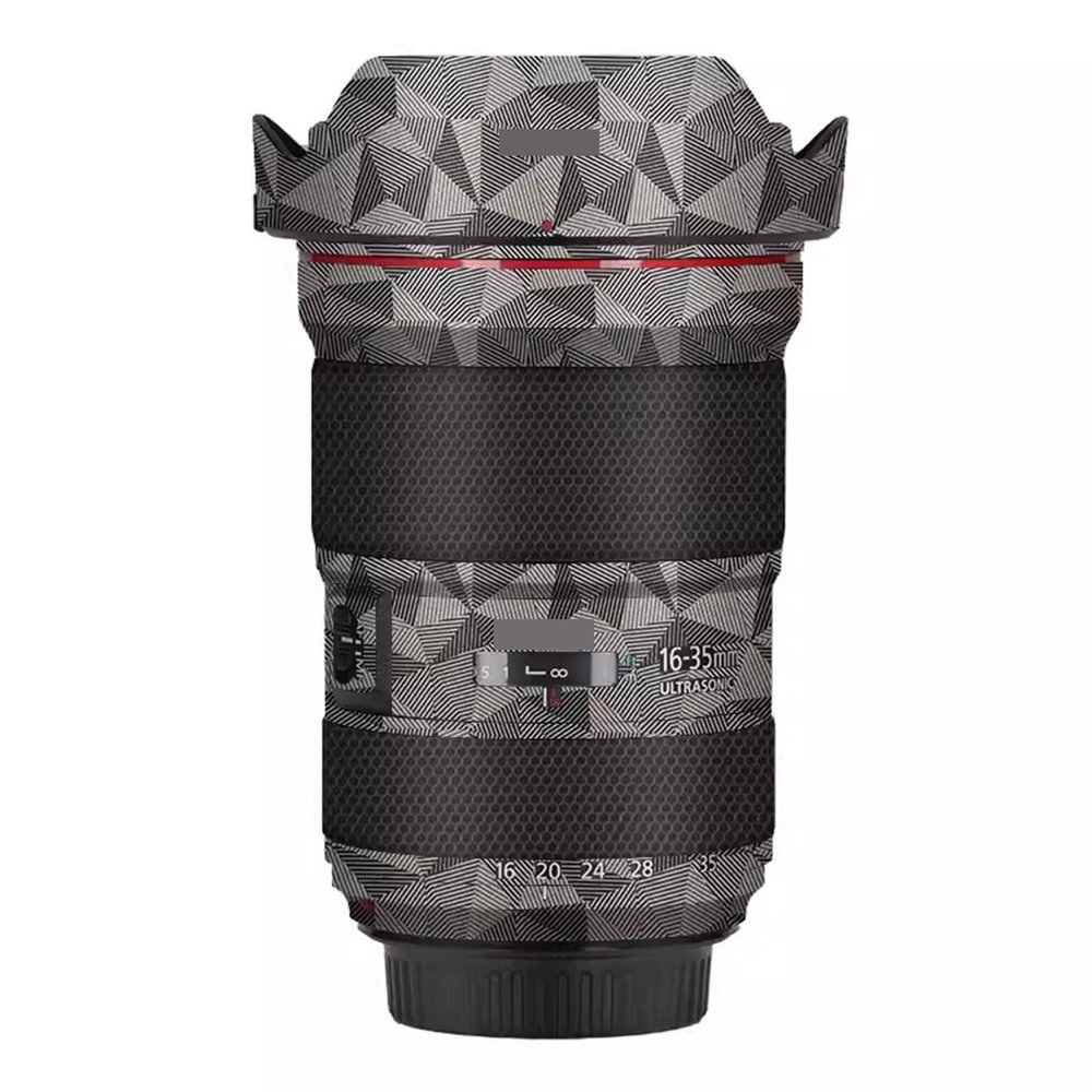 Camerea Lens Skin Anti-Scratch Sticker for Canon EF 16-35mm F2.8L III USM Coat Vinly Protective Film Body Protector Decals Cover 16-35 2.8(Triangle Titanium)
