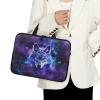 Customizable Pattern Laptop Bag 10-17 Inch Laptop Case Computer Carrying Case Laptop Sleeve Bag Handbag Briefcase for Men (Wolf,Purple) view 4