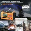 Emergency Weather Radio - AM/FM/NOAA Hand Crank Radio with 15W Fast Charge, 40000mAh Portable Solar Power Bank, Multi-Function Flashlight & SOS Alarm for Outdoor Indoor Emergencies (Orange) view 2