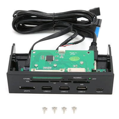 5.25in 3.5in Multifunctional Docking Station, Type C USB3.0 Expansion Dock, High Speed Transmission 10Gbps, Lightweight Galvanized Steel for Oxidation Prevention, with Indicator