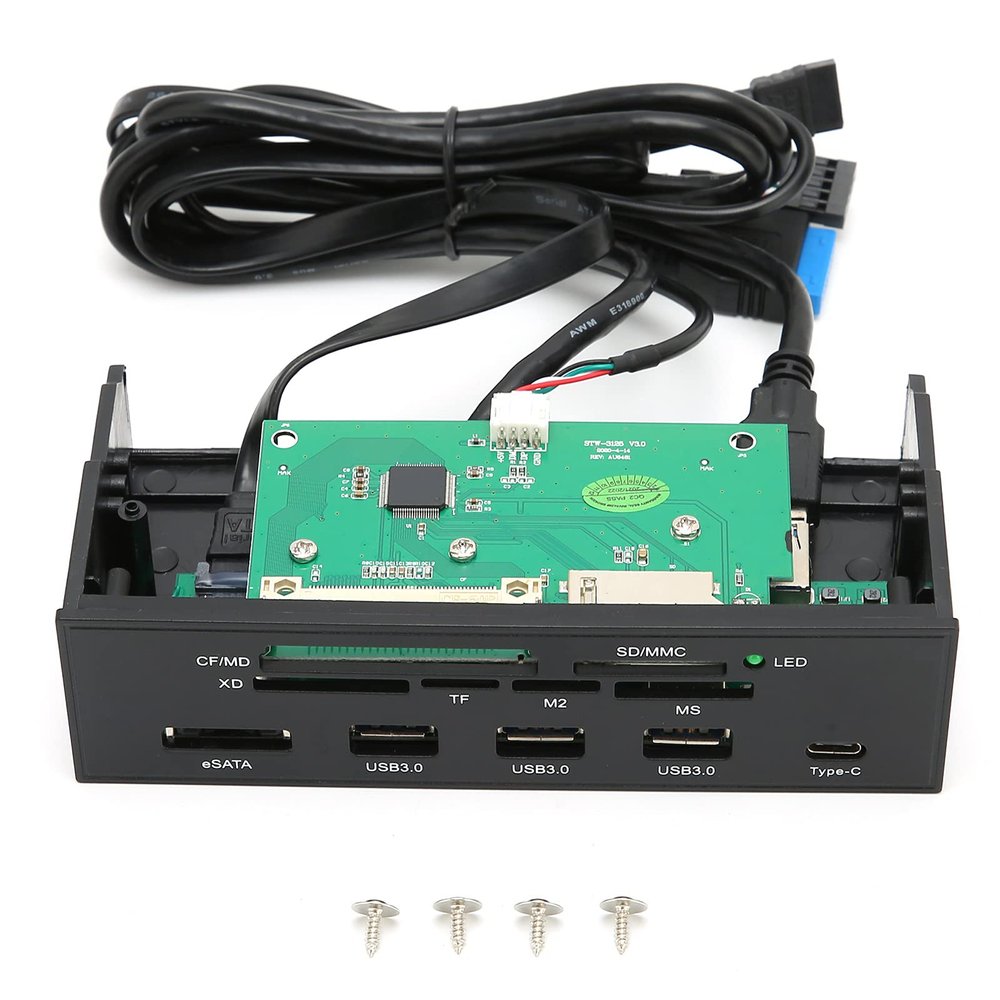 5.25in 3.5in Multifunctional Docking Station, Type C USB3.0 Expansion Dock, High Speed Transmission 10Gbps, Lightweight Galvanized Steel for Oxidation Prevention, with Indicator