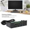 5.25in 3.5in Multifunctional Docking Station, Type C USB3.0 Expansion Dock, High Speed Transmission 10Gbps, Lightweight Galvanized Steel for Oxidation Prevention, with Indicator view 4