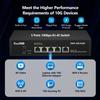 5 Port 10Gb RJ45 Web Managed Ethernet Network Switch, 5 x 10 Gigabit Base-T Port | 10Gbps Multi-Gig Swicth Support 5G-2.5G-1G-100M | 19 Inch Rack Mount | 100G Bandwidth | Metal Casing | Built-in Fan view 3