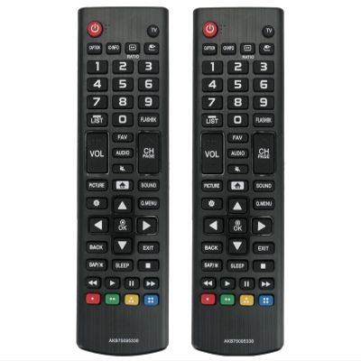 2 Packs AKB75095330 Replace Remote Compatible with LG LCD LED Smart TV 28LJ400B 28LJ400B-PU 32LJ500B-UB 32LJ500BUB 32LJ500UB 32LJ500-UB 43LJ500M 43LJ5000 28LJ400BPU 28MT42DF 32LJ500B