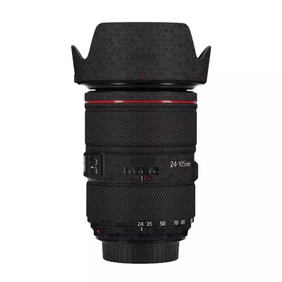 Anti-Scratch Camera Lens Sticker for Canon EF 24-105mm F4 L is II USM Coat Wrap Protective Film Body Protector Skin Cover 24-105 4(Honeycomb Black)