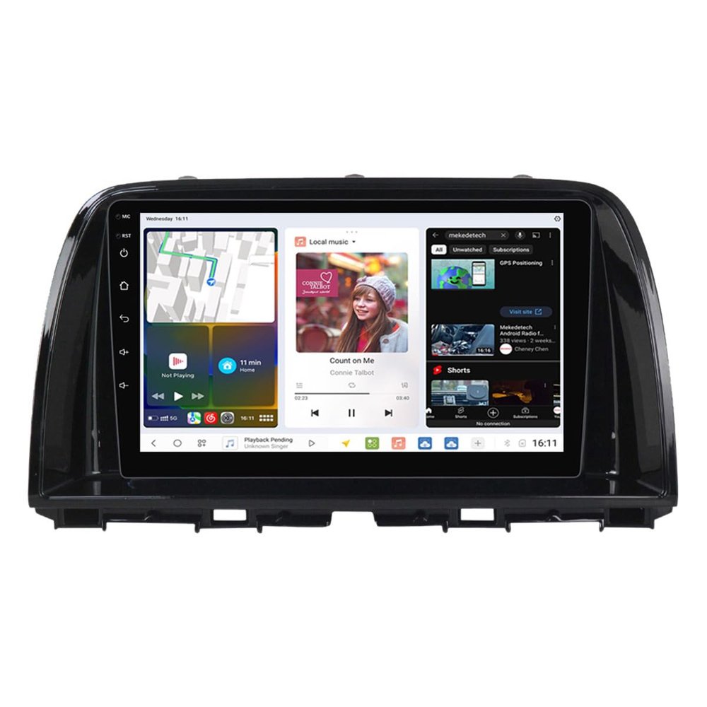 DUDUAUTO DUDU7 Car Stereo Radio for Mazda CX-5 2012-2017 with Carplay & Android Auto 9.5 Inch 2000x1200 2K QLED Touch Screen Head Unit with Bluetooth GPS DSP AM/FM Radio 12G RAM+512G ROM