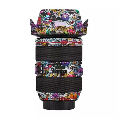 Anti-Scratch Camera Lens Sticker for Canon EF 24-105mm F4 L is II USM Coat Wrap Protective Film Body Protector Skin Cover 24-105 4(Graffiti White)